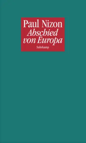 Nizon |  Abschied von Europa | Buch |  Sack Fachmedien
