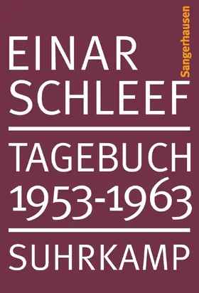 Schleef / Menninghaus / Rath |  Tagebuch 1953 - 1963 Sangerhausen | Buch |  Sack Fachmedien