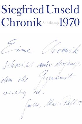 Unseld / Anders / Fellinger |  Chronik 01. 1970 | Buch |  Sack Fachmedien