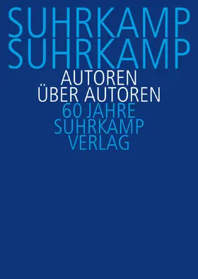 Fellinger |  Suhrkamp, Suhrkamp. Autoren über Autoren | Buch |  Sack Fachmedien