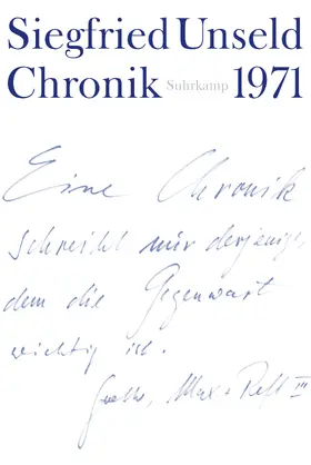 Unseld / Anders / Fellinger |  Chronik 02. 1971 | Buch |  Sack Fachmedien
