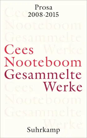 Nooteboom / Schaber |  Gesammelte Werke | Buch |  Sack Fachmedien