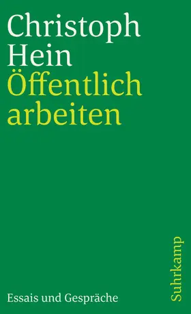 Hein |  Öffentlich arbeiten | Buch |  Sack Fachmedien