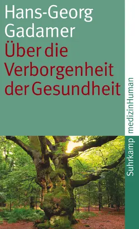 Gadamer |  Über die Verborgenheit der Gesundheit | Buch |  Sack Fachmedien