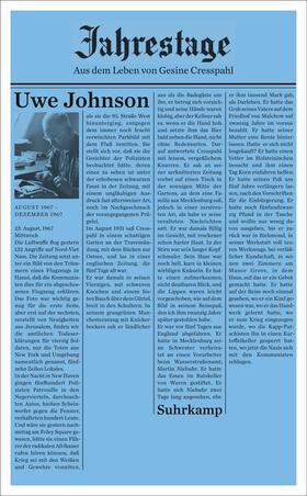 Johnson | Jahrestage 1 | Buch | 978-3-518-46451-9 | sack.de