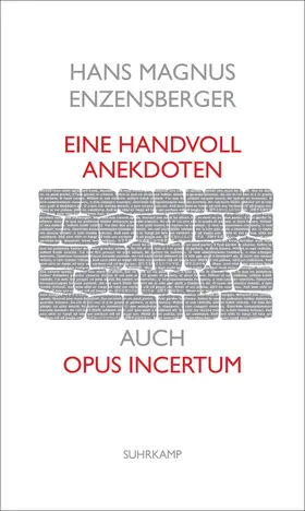 Enzensberger |  Eine Handvoll Anekdoten | Buch |  Sack Fachmedien