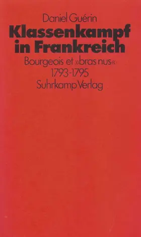 Guerin / Guérin |  Klassenkampf in Frankreich | Buch |  Sack Fachmedien