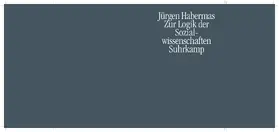 Habermas |  Zur Logik der Sozialwissenschaften | Buch |  Sack Fachmedien