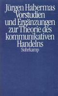 Habermas |  Vorstudien und Ergänzungen zur Theorie des kommunikativen Handelns | Buch |  Sack Fachmedien