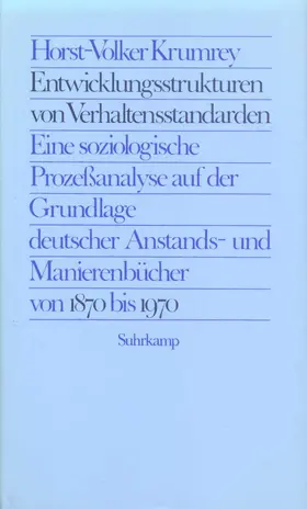 Krumrey |  Entwicklungsstrukturen von Verhaltensstandarden | Buch |  Sack Fachmedien