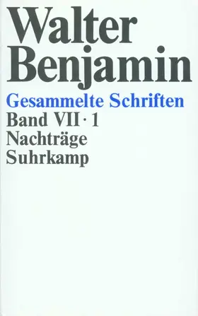 Benjamin / Schweppenhäuser / Tiedemann |  Gesammelte Schriften | Buch |  Sack Fachmedien