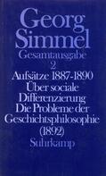 Dahme / Simmel / Rammstedt |  Aufsätze 1878 bis 1890 | Buch |  Sack Fachmedien
