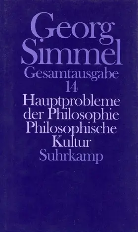 Simmel / Rammstedt / Dahme |  Hauptprobleme der Philosophie. Philosophische Kultur | Buch |  Sack Fachmedien
