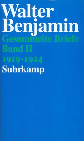 Benjamin / Lonitz / Gödde |  Briefe 1919 - 1924 | Buch |  Sack Fachmedien