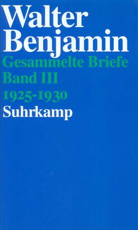 Benjamin / Lonitz / Gödde |  Briefe 1925 - 1930 | Buch |  Sack Fachmedien