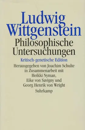 Schulte / Wittgenstein |  Philosophische Untersuchungen | Buch |  Sack Fachmedien