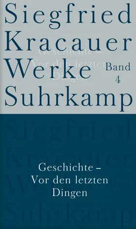 Kracauer / Belke |  Werke in neun Bänden | Buch |  Sack Fachmedien