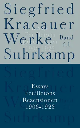Kracauer |  Werke in neun Bänden | Buch |  Sack Fachmedien