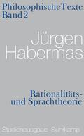 Habermas |  Philosophische Texte 02. Rationalitäts- und Sprachtheorie | Buch |  Sack Fachmedien