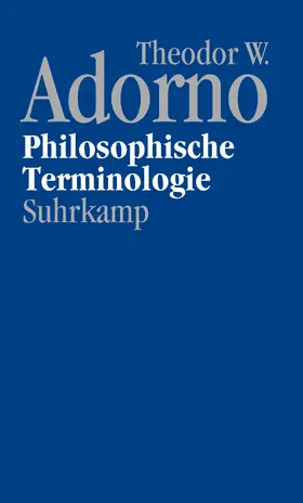 Adorno / Theodor W. Adorno Archiv / Lonitz |  Nachgelassene Schriften. Abteilung IV: Vorlesungen | Buch |  Sack Fachmedien