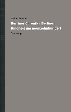 Benjamin / Lindner / Werner |  Werke und Nachlaß. Kritische Gesamtausgabe | Buch |  Sack Fachmedien