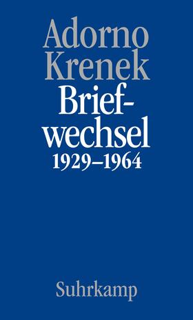 Adorno / Krenek / Maurer Zenck | Briefe und Briefwechsel | Buch | sack.de