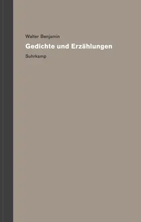Benjamin / Kambas |  Werke und Nachlaß. Kritische Gesamtausgabe | Buch |  Sack Fachmedien