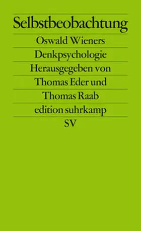 Eder / Raab | Selbstbeobachtung | E-Book | sack.de
