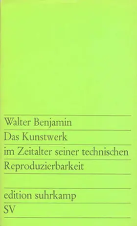 Benjamin | Das Kunstwerk im Zeitalter seiner technischen Reproduzierbarkeit | E-Book | www.sack.de