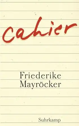 Mayröcker |  Cahier | eBook | Sack Fachmedien