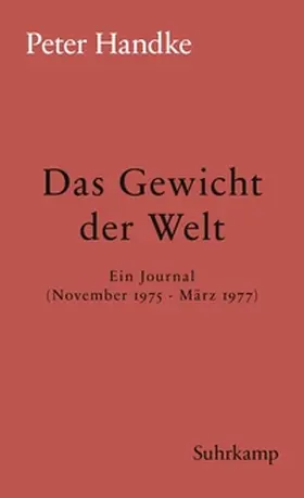 Handke | Das Gewicht der Welt | E-Book | www.sack.de