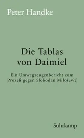 Handke |  Die Tablas von Daimiel | eBook | Sack Fachmedien