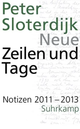 Sloterdijk |  Neue Zeilen und Tage | eBook | Sack Fachmedien