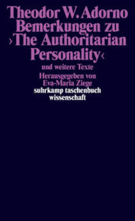 Adorno | Bemerkungen zu ›The Authoritarian Personality‹ | E-Book | sack.de