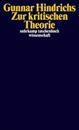 Hindrichs | Zur kritischen Theorie | E-Book | sack.de