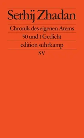 Zhadan |  Chronik des eigenen Atems | eBook | Sack Fachmedien