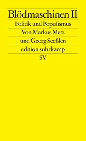 Metz / Seeßlen | Blödmaschinen II | E-Book | www.sack.de