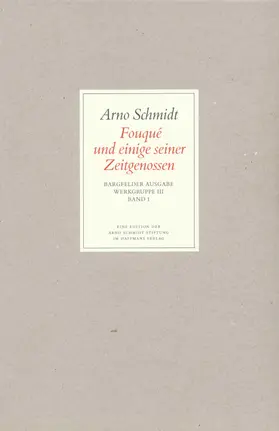 Schmidt |  Bargfelder Ausgabe. Standardausgabe. Werkgruppe 3, Band 1 | Buch |  Sack Fachmedien