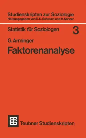 Faktorenanalyse | Buch | 978-3-519-00024-2 | www.sack.de