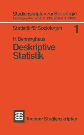 Benninghaus |  Deskriptive Statistik | Buch |  Sack Fachmedien