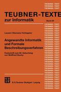 Lausen / Oberweis / Schlageter |  Angewandte Informatik und Formale Beschreibungsverfahren | Buch |  Sack Fachmedien