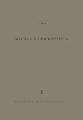 Hamel |  Mechanik der Kontinua | Buch |  Sack Fachmedien