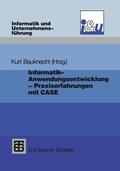 Bauknecht |  Bauknecht, K: Informatik - Anwendungsentwicklung - Praxiserf | Buch |  Sack Fachmedien