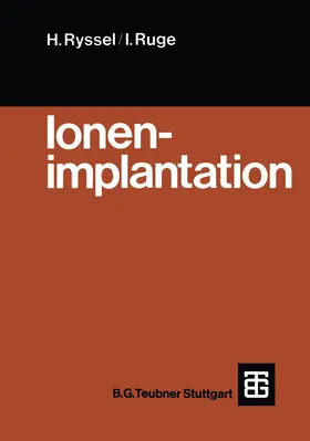 Ryssel / Ruge |  Ionenimplantation | Buch |  Sack Fachmedien