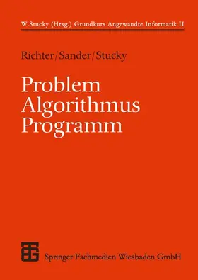 Sander / Stucky |  Problem - Algorithmus - Programm | Buch |  Sack Fachmedien