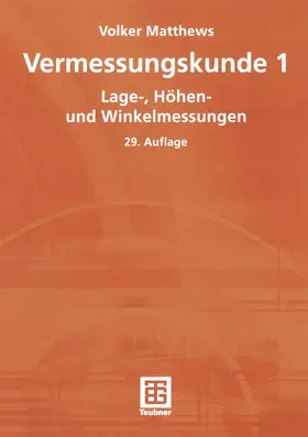 Matthews |  Matthews, V: Vermessungskunde 1 | Buch |  Sack Fachmedien