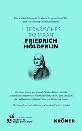 Kutter / Annikke |  Literarisches Portrait Friedrich Hölderlin | Buch |  Sack Fachmedien