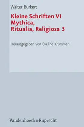 Burkert / Graf |  Kleine Schriften VI | Buch |  Sack Fachmedien
