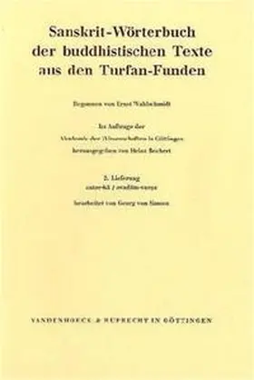  Sanskrit-Wörterbuch der buddhistischen Texte aus den Turfan-Funden. Lieferung 2 | Buch |  Sack Fachmedien