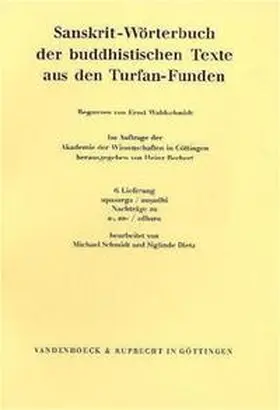  Sanskrit-Wörterbuch der buddhistischen Texte aus den Turfan-Funden. Lieferung 6 | Buch |  Sack Fachmedien